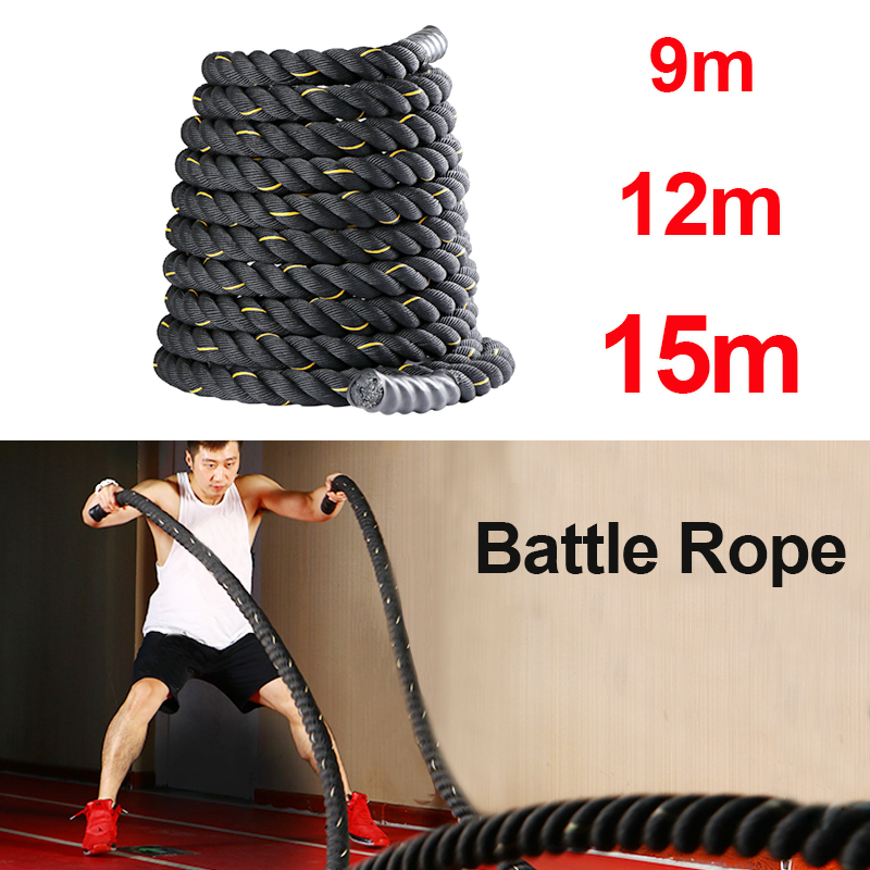 9M/12M/15M Fitness Battle Rope - Crossfit Workout With Equipment recensie en prijs